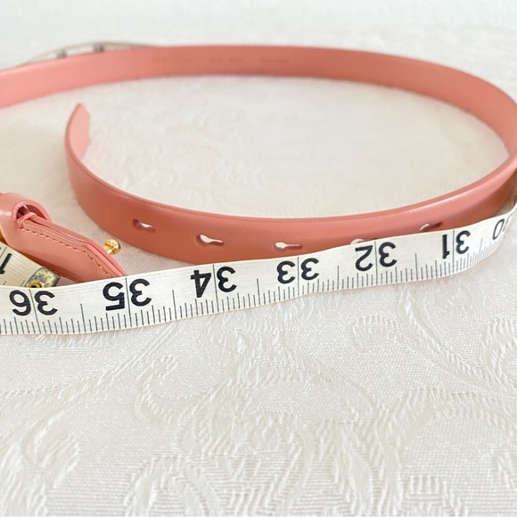 Salvatore Ferragamo pink Gancini leather belt